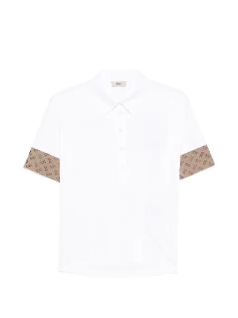 patterned cuff polo shirt by HERNO