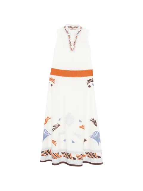 patterned-hem midi dress by HERNO