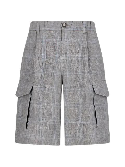 plaid-pattern cargo shorts by HERNO