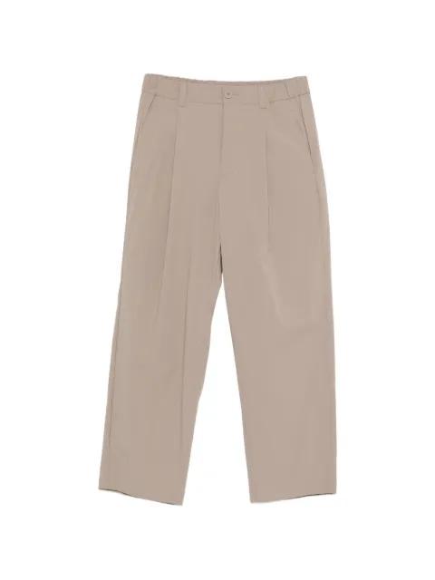 pleated elasticated-waist trousers by HERNO
