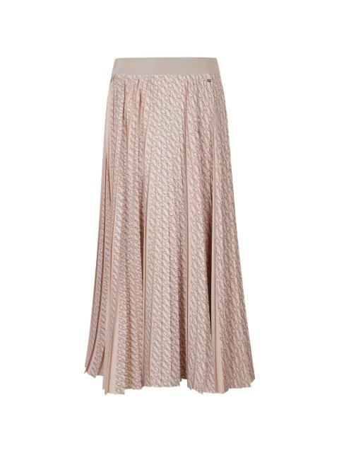pleated graphic skirt by HERNO