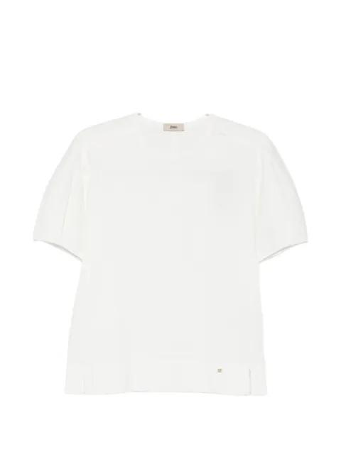 pleated short-sleeve T-shirt by HERNO