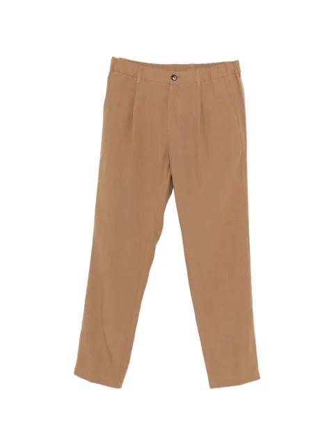 pleated straight trousers by HERNO
