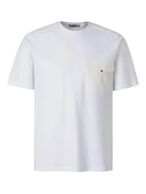 pocket-detail shoulder-panel T-shirt by HERNO