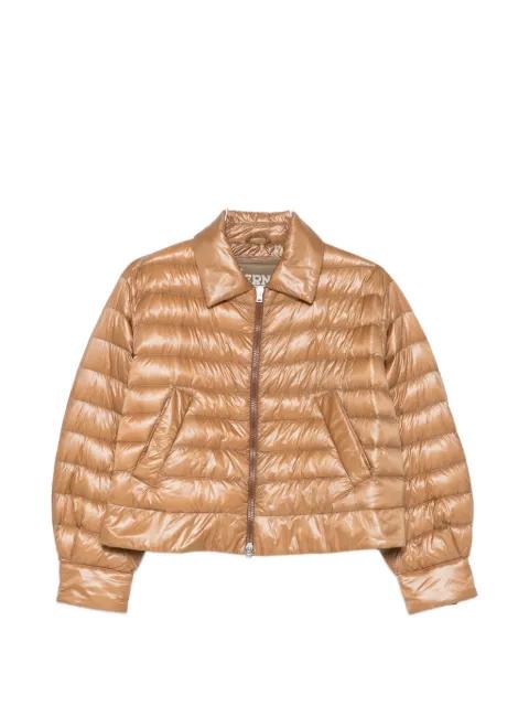 polo-collar padded jacket by HERNO