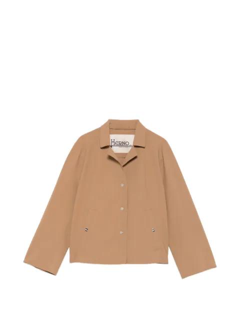 press-stud-fastening spread-collar jacket by HERNO