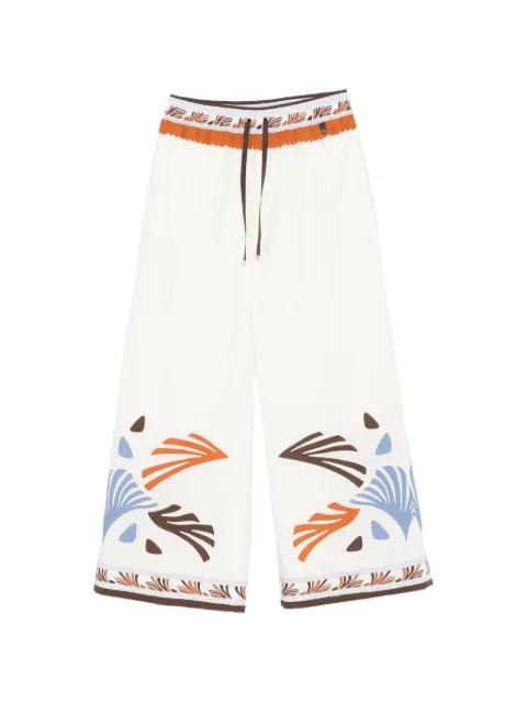 printed drawstring trousers by HERNO