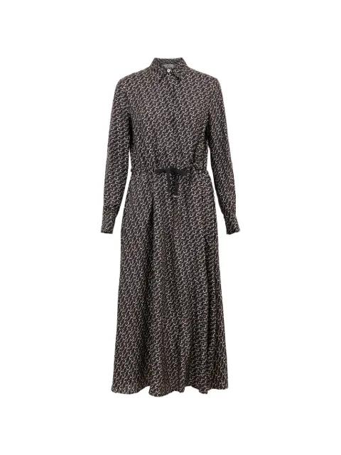 printed silk shirt dress by HERNO