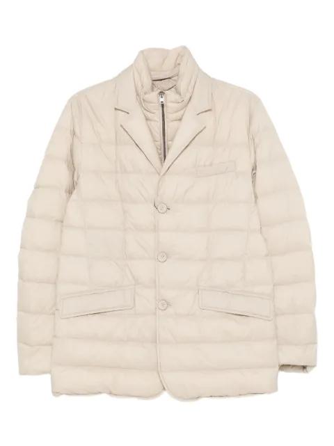 quilted button-fastening jacket by HERNO