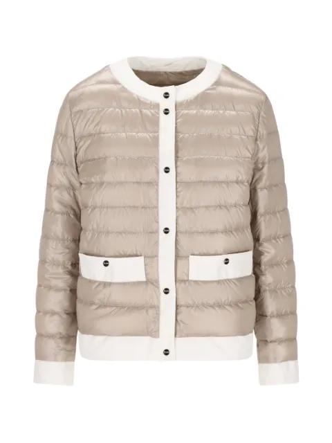 quilted button jacket by HERNO