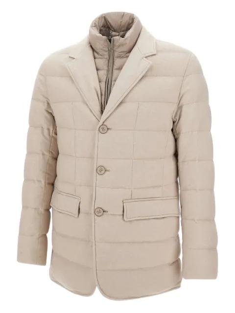 quilted buttoned jacket by HERNO