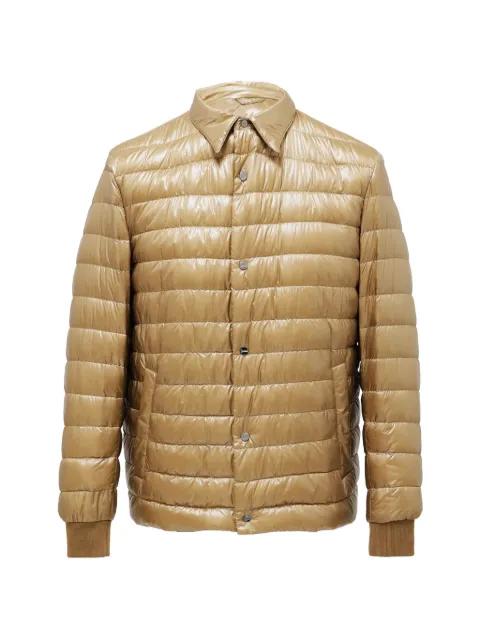 quilted-detail zip-up jacket by HERNO