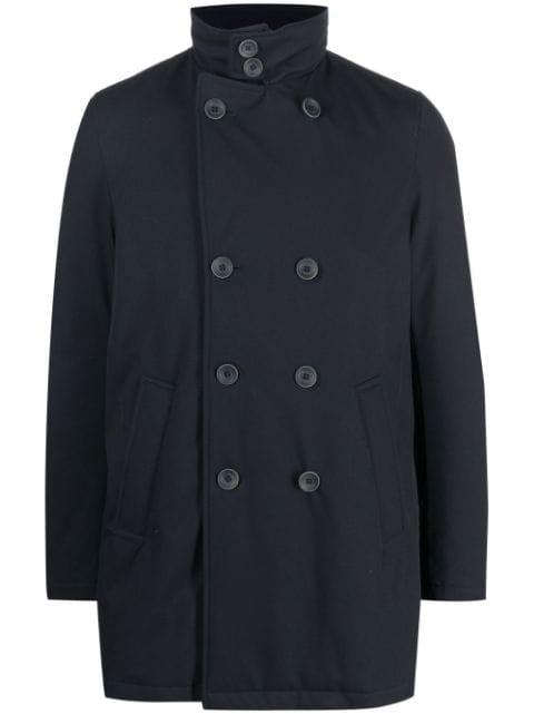 quilted double-breasted coat by HERNO