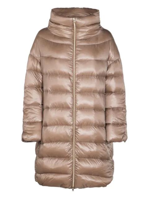 quilted high-neck oversized coat by HERNO