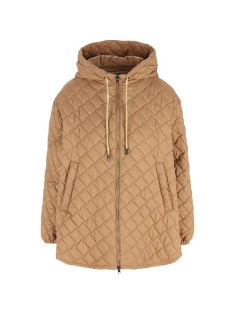 quilted hoodied jacket by HERNO