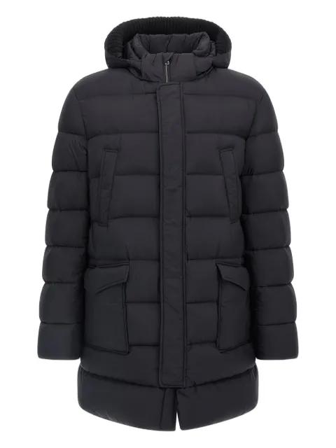 quilted hoodied parka coat by HERNO
