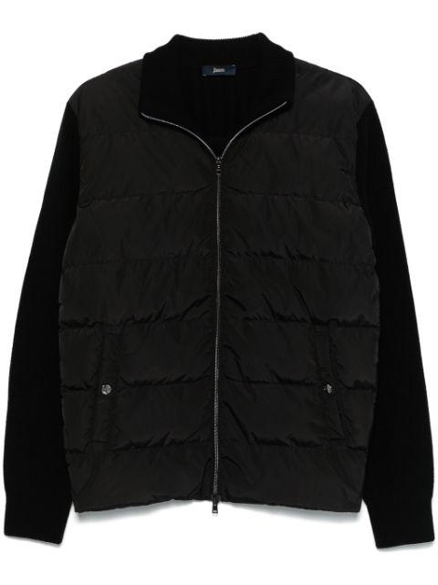 quilted-panelled jacket by HERNO