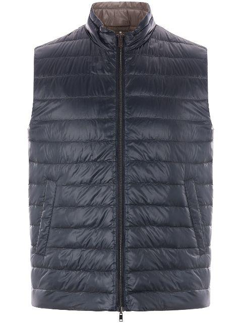 quilted reversible gilet by HERNO