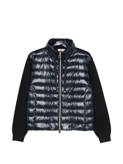 quilted zip-fastening jacket by HERNO