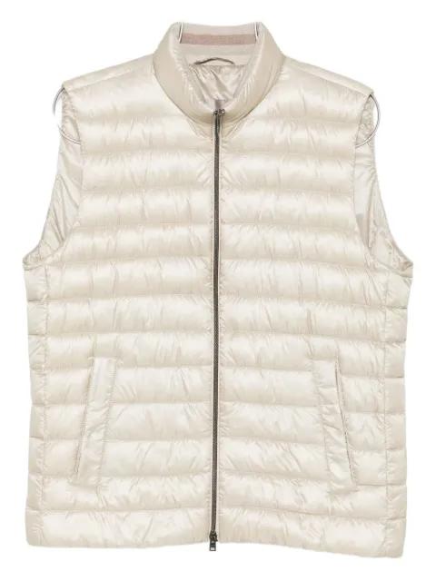 quilted zip-front gilet by HERNO