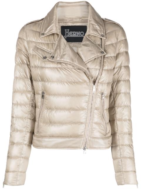 quilted zip-up jacket by HERNO