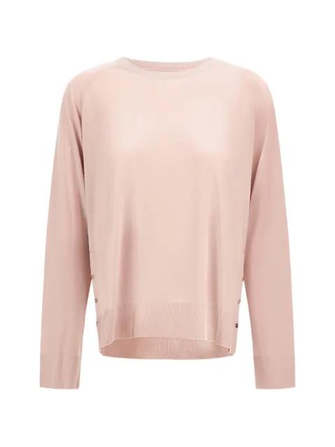 raglan-sleeve press-stud sweater by HERNO