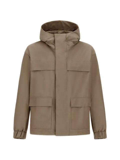 relaxed-fit hoodied jacket by HERNO