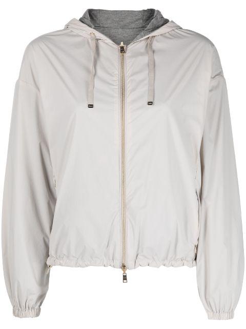 reversible hoodied lightweight jacket by HERNO