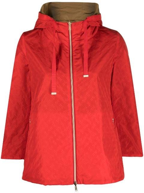 reversible monogram-print jacket by HERNO
