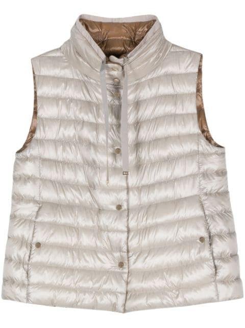 reversible padded gilet by HERNO