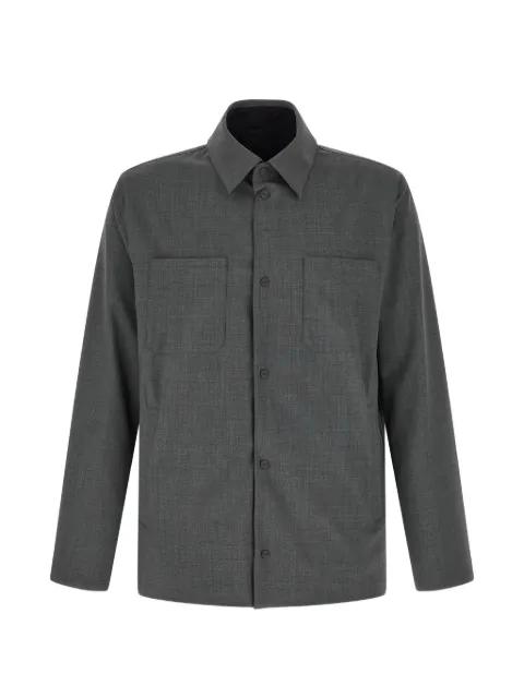 reversible patch-pocket overshirt by HERNO