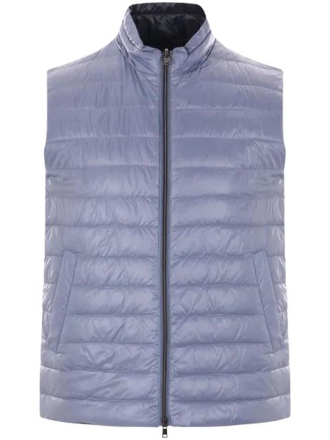 reversible puffer gilet by HERNO