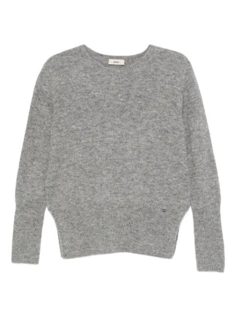 round-neck long-sleeve sweater by HERNO