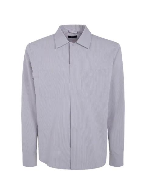 seersucker-textured shirt jacket by HERNO