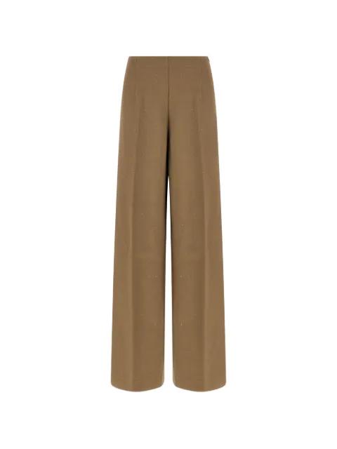 sequin embroidery trousers by HERNO