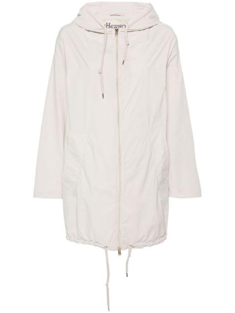 shell zipped raincoat by HERNO