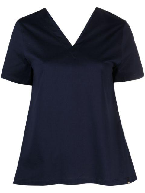 short-sleeve V-neck T-shirt by HERNO