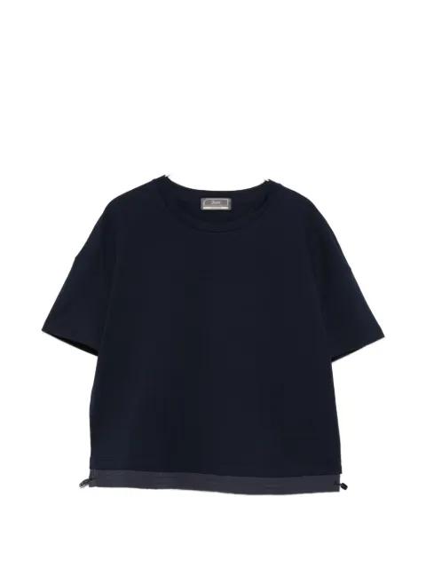short-sleeve layered T-shirt by HERNO