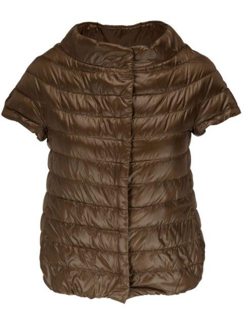 short-sleeve quilted down jacket by HERNO