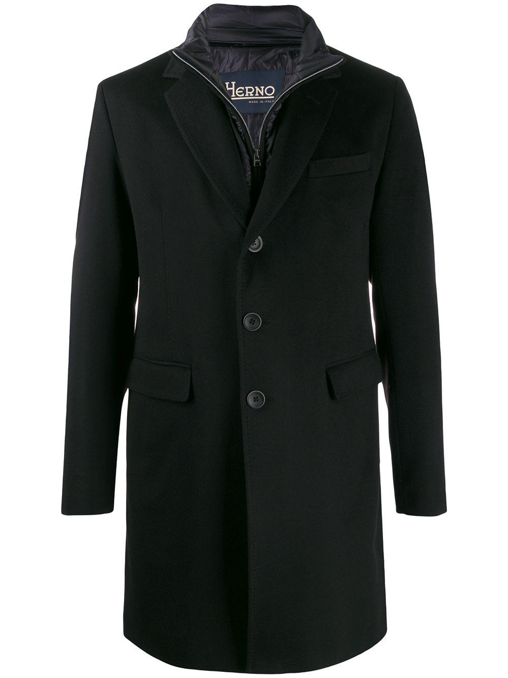 single breasted coat by HERNO