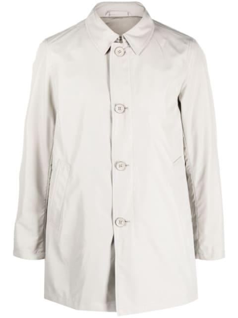 single-breasted shirt coat by HERNO
