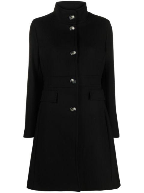 single-breasted wool coat by HERNO