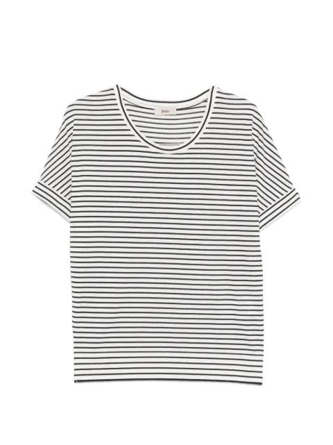 striped crew-neck T-shirt by HERNO