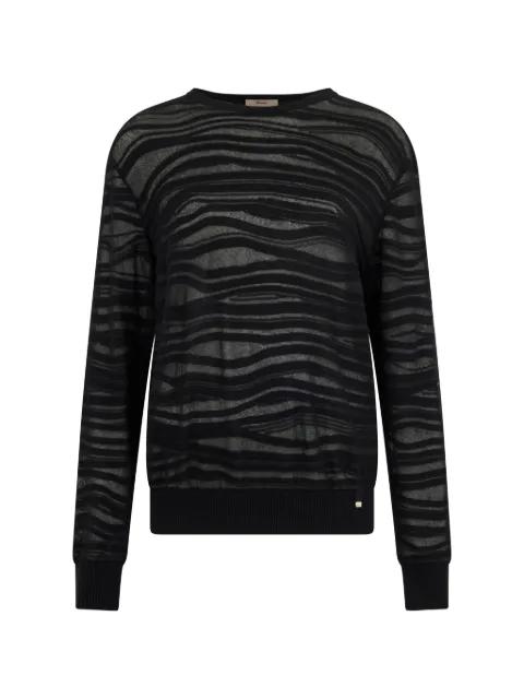 striped round-neck sweater by HERNO