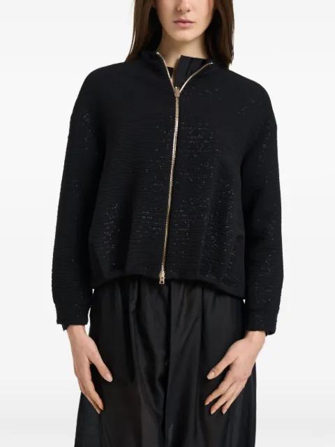 textured embellished jacket by HERNO