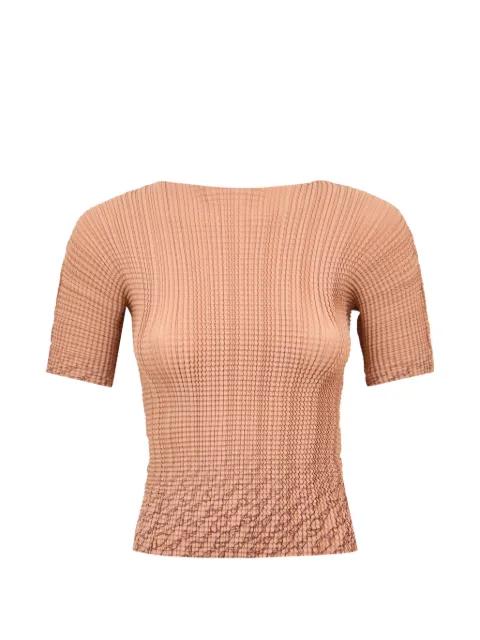 textured fitted top by HERNO