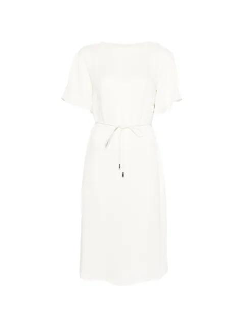 tie-waist midi dress by HERNO