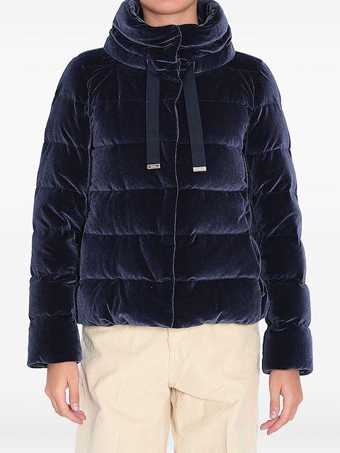 velvet quilted jacket by HERNO
