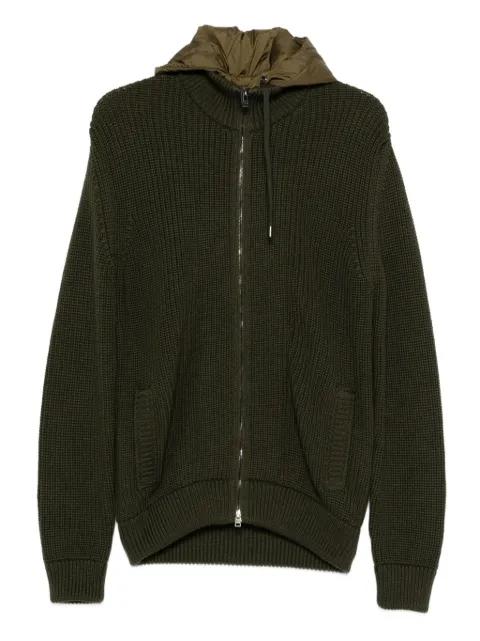 zip hoodied cardigan by HERNO