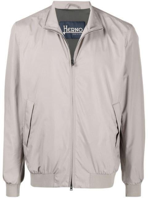 zip-up bomber jacket by HERNO